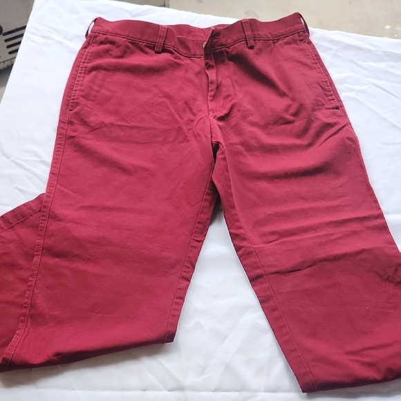 Haggar H26 Men's Red Pants - Picture 1 of 5